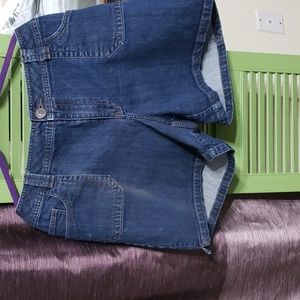 Blue jean shorts